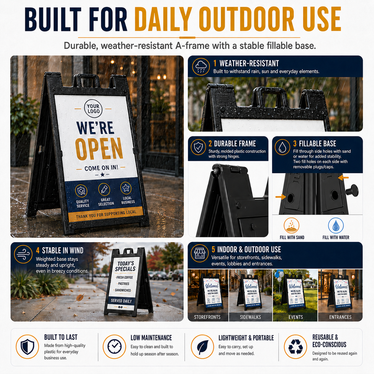 A-Frame Sidewalk Signs