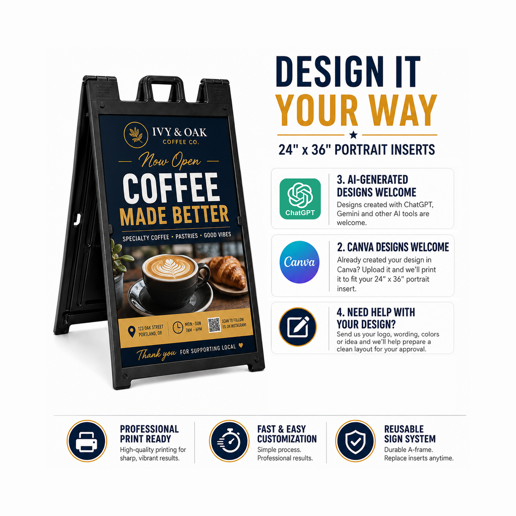A-Frame Sidewalk Signs